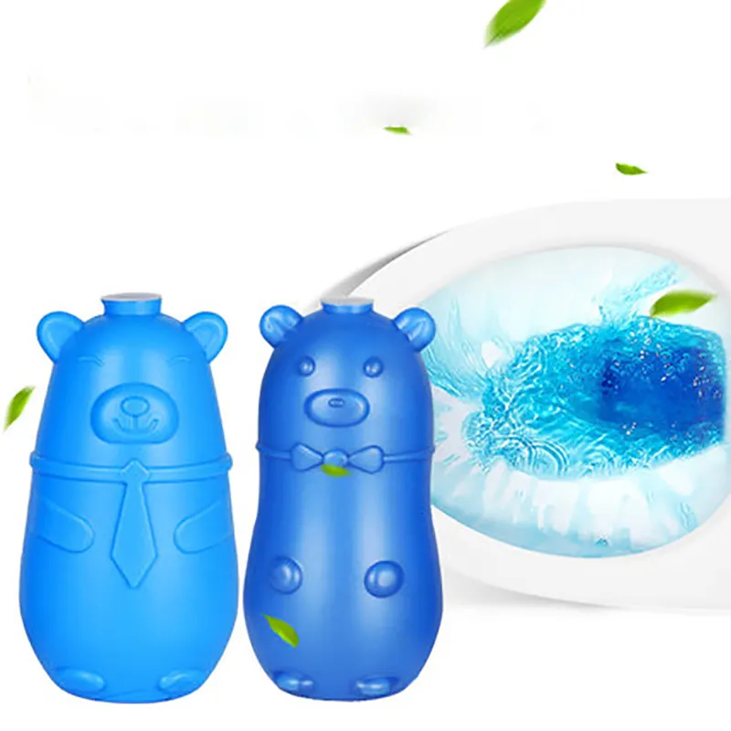 Wholesale high quality Bear blue Bubble Toilet cleaner Stain remover Rust Stain Remover Automatic Toilet Bowl Cleaner