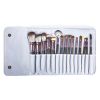 HXT-109 usine OEM 15 pièces Kit de pinceaux de maquillage vrais cheveux pinceaux de maquillage cosmétiques fabricants de Chine