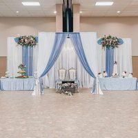Support de toile de fond réglable pour mariage Kit de support de toile de fond pour tuyau et drapé robuste Photo Flower Wall Aluminium Stand Frame Backdrop