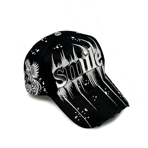 Gorra <span class=keywords><strong>de</strong></span> béisbol original G5 <span class=keywords><strong>de</strong></span> calidad al por mayor, con 5 paneles bordados, visera ancha <span class=keywords><strong>de</strong></span> gamuza y pedrería, modelo Barbas Hats G5 - Product Image 6