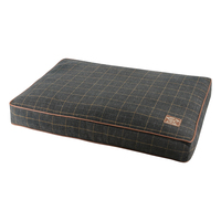Venta de fabricación, colchón para perros personalizado, tumbona rectangular elegante de Inglaterra, cama para mascotas para perros, funda extraíble lavable, cama para perros