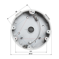 Boîtier de jonction pour caméra CCTV en alliage d'aluminium PFA138 pour caméra dôme réseau Dahua