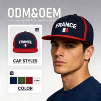 OEM-Großhandel: Nationalflaggen-5-Panel-Baseballcaps 2026 – Personalisierte Fußball-Fan-Hüte im Street-Style mit gängigem Buchstaben-Design, Unisex