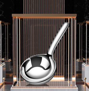 Cuillère ronde en acier inoxydable 304 Syh235, épaissie, à manche court, pour la cuisine domestique et les restaurants (vente en gros) - Product Image 4