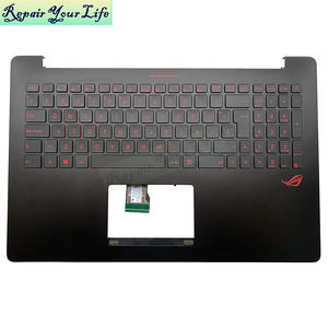 <span class=keywords><strong>Clavier</strong></span> d'ordinateur portable rétroéclairé FR BE NE LA SP pour ASUS N501JW UX501JW 90NB0873-R31FR0 avec repose-poignets, <span class=keywords><strong>clavier</strong></span> neuf, touches noires et rouges - Product Image 4
