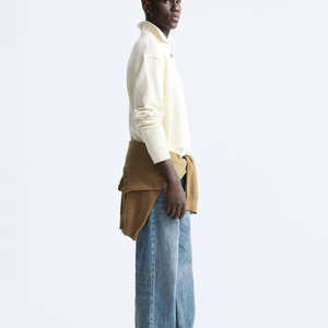 Design design in cotone bianco Unisex francese tessuto di spugna con stampa grafica Logo ricamato oversize Plain Custom <span class=keywords><strong>POLO</strong></span> <span class=keywords><strong>collo</strong></span> felpe da uomo - Product Image 3