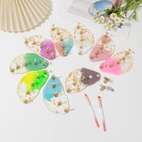 Support professionnel pour faux ongles en résine magnétique, avec paillettes dorées, réutilisable, nouveau design, pour la pratique en salon, à domicile ou en DIY