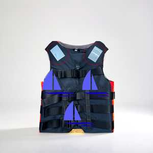 سترة تزلج مائية فائقة الأمان والراحة معتمدة من ENISO مع طفو 50N وعاكسة للضوء في الماء - Product Image 1