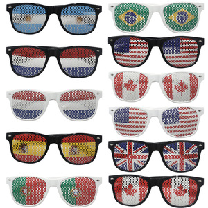 <span class=keywords><strong>Gafas</strong></span> de Sol con la Bandera de la Copa Mundial de Fútbol 2026 de Estados Unidos, Canadá y México, <span class=keywords><strong>Gafas</strong></span> de Sol con Adhesivo Perforado, Regalo de Recuerdo para Fanáticos, Recuerdos de Fiesta - Product Image 4