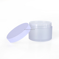 Pot en plastique de luxe personnalisé de 10 ml et 100 ml pour crème corporelle, beurre corporel, gommage, cosmétiques, avec couvercle à vis, pour emballage de produits de soin de la peau type crème glacée