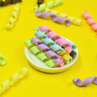 Vente chaude arc-en-ciel couleur polymère argile bonbons torsion cannes pour bricolage à la main matériel gâteau décoration