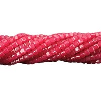 Perles de pierres précieuses de 3 mm, perles carrées facettées, pierres d'espacement colorées pour la fabrication de bijoux en DIY (environ 38 cm, 115 perles)