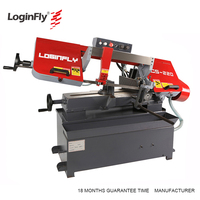 Scie à ruban pivotante de haute qualité conforme à la norme CE, machine CNC TAIWAN, nouveau produit 2024, scie à ruban automatique hydraulique manuelle fournie