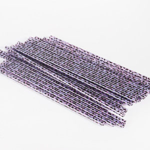 eco friendly products Reusable Drinking Straw Printing PP Plastic Straws Leopard Straw