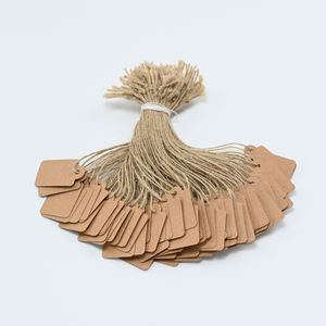 Aanpasbare luxe geprägte kraftpapier hangtags voor hoogwaardige brillen en premium sieraden met een elegante uitstraling - Product Image 2