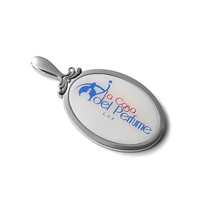 Hot Sell Exquisite <b>Small</b> Oval Epoxy Sticker Metal Portable Makeup <b>Mirror</b> with Handle - Product Image 4