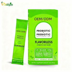 Prebiótico y probiótico OEM para mujeres, hombres, polvo sinbiótico para niños con GOS, L-glutamina, vitamina D3, electrolitos para <span class=keywords><strong>la</strong></span> digestión de <span class=keywords><strong>la</strong></span> salud intestinal - Product Image 1