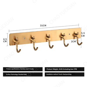 <span class=keywords><strong>Set</strong></span> di ganci da parete appendiabiti da <span class=keywords><strong>bagno</strong></span> all'ingrosso - Product Image 5