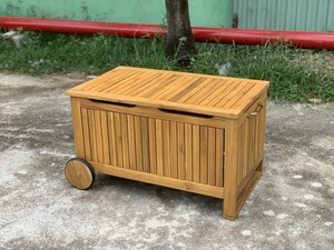 กล่องไม้เก็บของในสวน MDF กันน้ำและเป็นมิตรกับสิ่งแวดล้อม100% ทันสมัยพร้อมล้ออุปกรณ์เสริมที่สามารถปรับแต่งได้ - Product Image 6