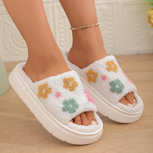 Sandalias de Felpa con Diseño Floral, Transpirables, Cómodas, para el Hogar, con Masaje EVA, Ligeras, para Primavera y Otoño - Product Image 2