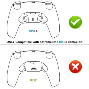 Carcasa de Repuesto Personalizada con Botones Traseros Rediseñados K1 K2 K3 K4 para el Control de PS5, Kit de Reasignación Extremerate Rise4 - Product Image 3