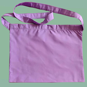 Sac d'alimentation <span class=keywords><strong>Musette</strong></span> de cyclisme en coton de couleur unie avec fermeture velcro bandoulière pochette de vélo pratique - Product Image 1