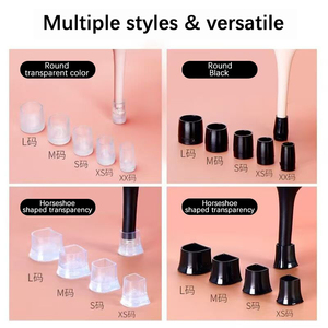 Couverture de talon portable antidérapante ronde femme talons hauts housse de protection matériau TPU/PVC amortissement doux silencieux protecteur de talon - Product Image 4