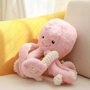 Schattige Zachte Octopus Pop Knuffel Dieren Smile Octopus Pluche Op Maat Knuffel Oceaan Dier Katoenen Pluche - Product Image 3