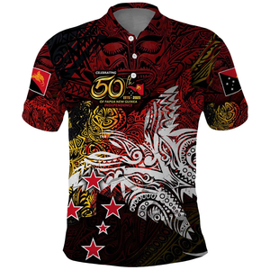Camisa Formal de Manga Corta para Hombre, Tejida y Transpirable, con Diseño PNG del 50.º Día de la Independencia - Product Image 4