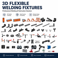 Système de gabarit de soudage flexible 3D, plateforme de soudage tridimensionnelle avec kits de fixation complets pour travaux de soudage métallique