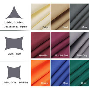 Voile d'ombrage triangulaire 2*2*2 mètres, imperméable, protection solaire pour l'été, cours extérieures, utilisation en plein air, fabriqué en Oxford PE UV - Product Image 1
