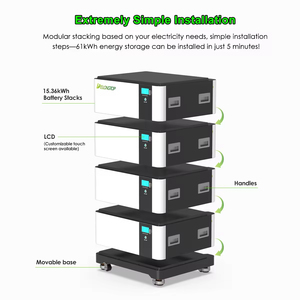 Batterie LFP51200 empilable 51,2V 200Ah 280Ah 314Ah 10kWh 16kWh pour système de stockage d'énergie domestique, batterie solaire modulaire avec roues - Product Image 4