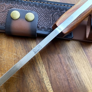 Cuchillo Táctico de Supervivencia de Alta Calidad, Hoja de Acero Inoxidable, Mango de Madera, Personalizable, OEM, DIY, Cuchillo de Bolsillo Holy Fire Token - Product Image 3