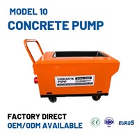 Mini-pompe à béton pour le transport du béton dans les travaux de construction