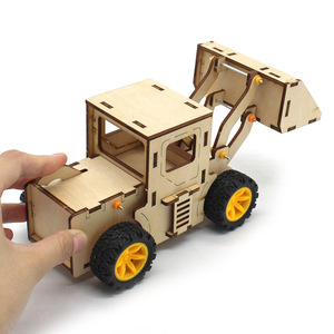 Wooden Excavator <b>Model</b> <b>Building</b> Kit For Kids STEM Education Science Toy 4-6 Years Old DIY Assembly Construction Set - Product Image 3