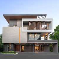 Villa préfabriquée multi-étages à structure en acier, fournie directement par l'usine, pour hôtels touristiques et résidences privées, certifiée CE