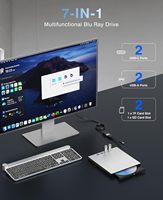 Unidad de Blu-ray Externa al por Mayor, USB 3.0 Tipo-C, Lector de Blu-ray, DVD y CD Portátil, Grabador de BDXL100GB para Windows y Mac