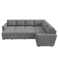 Juego de Sofás Modernos Muebles de Sala de Estar Sofás de Lujo de 3 Plazas Sofá Modular Seccional Sofá Cama Plegable