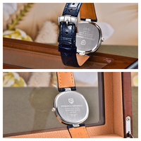 Montres de sport élégantes et minimalistes PAGANI DESIGN PD-1825 pour femmes, bracelet en cuir saphir, mouvement à quartz, montre pour femmes