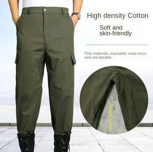 Pantalon tactique DFP06 grande taille, multi-poches, décontracté, ample, automne-hiver, grande taille, pantalon cargo pour homme - Product Image 4