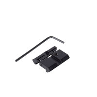 Adaptateur de montage de lunette tactique, base de montage 11 mm Dovetail vers 20 mm, accessoires de chasse