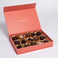 JoyBox Fábrica Logotipo Personalizado Premium Lujo Oro Barra de Chocolate Caja de Embalaje de Calidad Alimentaria Papel de Esponja Corrugado