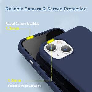 Funda para teléfono móvil de silicona líquida suave para <span class=keywords><strong>iPhone</strong></span> 14 Pro Max, nueva funda completa de caramelo con parachoques trasero a prueba de golpes, tipo bandolera - Product Image 3