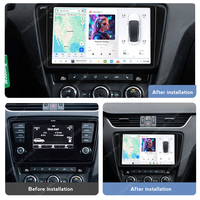 MEKEDE DUDU7-Lecteur multimédia Android Auto 2K avec écran, navigation GPS pour Skoda Octavia 2013-2018