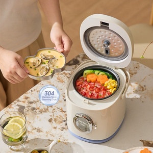 Cuisinière à <span class=keywords><strong>riz</strong></span> électrique portable mini 1,2 L <span class=keywords><strong>pour</strong></span> <span class=keywords><strong>une</strong></span> <span class=keywords><strong>personne</strong></span>, multifonctionnelle, mécanique, en aluminium, avec revêtement antiadhésif - Product Image 2