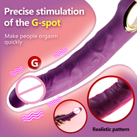 Vibromasseur Dildo Stimulateur Point G Pénis Réaliste Grand Plug Anal Jouets Sexuels pour Femmes 10 Modes Masturbateur