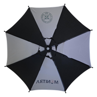 Petit chapeau parapluie mains libres de 30 cm avec sangle réglable, coupe-vent, imperméable, protection solaire et pluie pour extérieur, cadeaux d'affaires, manuel