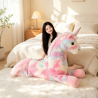 Peluche Gigante de Unicornio de Ensueño, Lindo Peluche Arcoíris Kawaii Súper Suave, Muñeco para Abrazar, Decoración del Hogar, Regalo para Niñas, Venta al por Mayor, OEM Personalizado