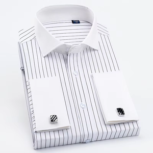 Boutons de manchette en argent avec tête à nœud torsadé, bouton de manchette en acier inoxydable doré, <span class=keywords><strong>chemise</strong></span> à manches longues pour cadeau de mariage pour hommes - Product Image 5