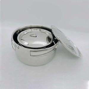 JOYOUS <span class=keywords><strong>Set</strong></span> di Pentole da Campeggio Portatile e Leggero in 5 Pezzi, Acciaio Inox 304, Manico Pieghevole, 2.0-3.0L - Product Image 6